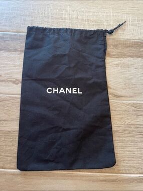 CHANEL Black Drawstring Dust Bag